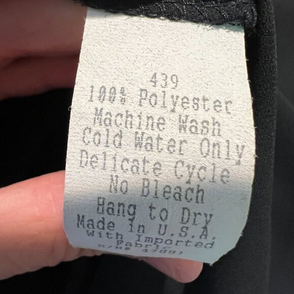 La Palapa Black Sheer Asymmetrical Tunic Swim Cover up, Size Medium - Picture 16 of 16